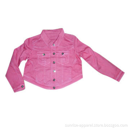 Women's Copped Denim Jacket, High/Low